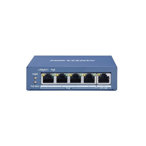 Hikvision DS-3E0505P-E 4 Port Gigabit Unmanaged PoE Switch