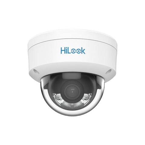 HiLook IPC-D149HA 2.8mm 4MP ColorVu Lite PoE 半球攝影機，附聚光燈