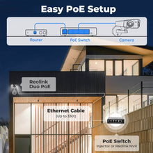 Reolink Duo PoE 智慧 4MP PoE 相機，帶雙鏡頭