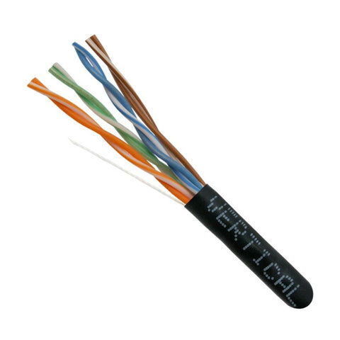 CAT5e CMR 實心裸銅立管電纜，1000 英尺。