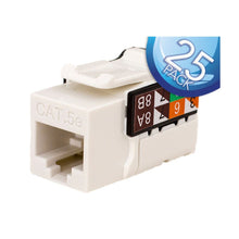 CAT5e 資料級 Keystone 插孔，RJ45，8×8，25 個裝