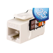 CAT6 Datumgrada Keystone Jack, RJ45, 8x8, 25 Pako