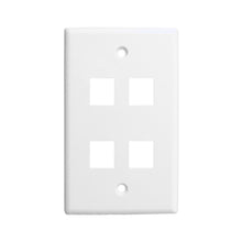 Keystone Wall Plates, White