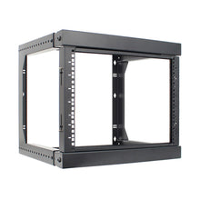 8U / 9U / 12U Wall Mount Open Frame Rack with Front Swing Out