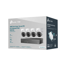 TP-Link VIGI NK4P-T4425-2T 4MP Plenkolora Gvattureto IPC & 4 Kanalo PoE+ NVR KIT