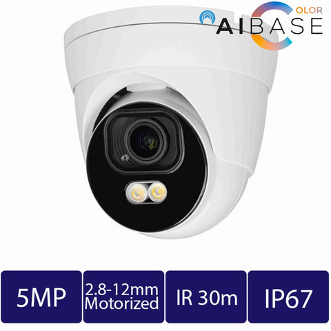 5MP AI Full Color Motorized Lens IP Turret