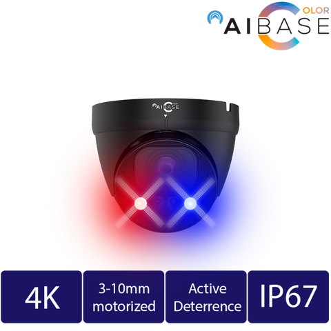 5MP AI Active Deterrence Motorized Lens IP Turret Camera