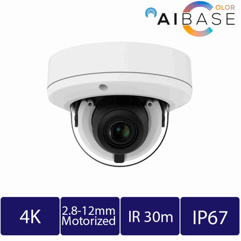 8MP AI Full Color Motorized Lens IP Dome