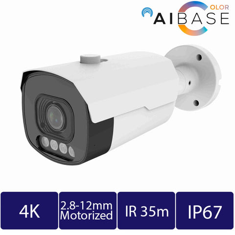 8MP AI Full Color Motorized Lens IP Bullet