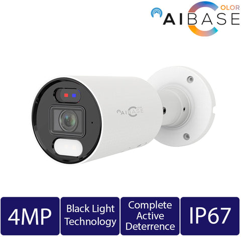 4MP AI Black Light Active Deterrence Fixed Lens IP Bullet Camera