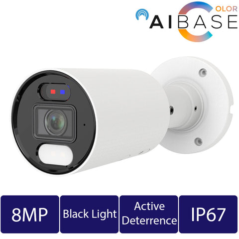 4K AI Black Light Active Deterrence IP Bullet