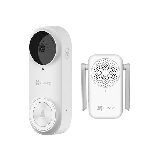 EZVIZ DB2 PRO (5MP) Baterio-funkciigita Video Doorbell Kit