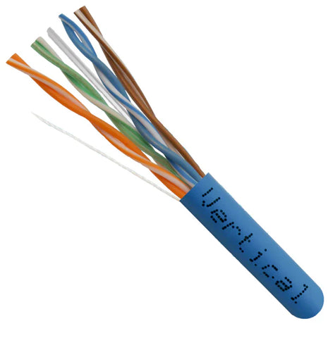 CAT6 CMP, Solida Nuda Kupra Plenuma Kablo, 1000ft